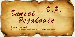 Daniel Pejaković vizit kartica